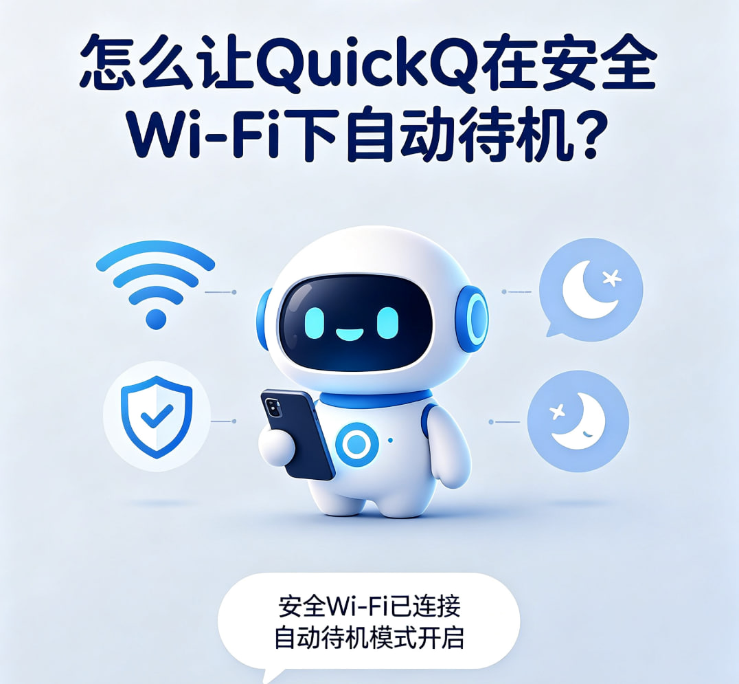 怎么让QuickQ在安全Wi-Fi下自动待机？