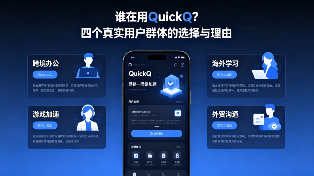 谁在用QuickQ？四个真实用户群体的选择与理由