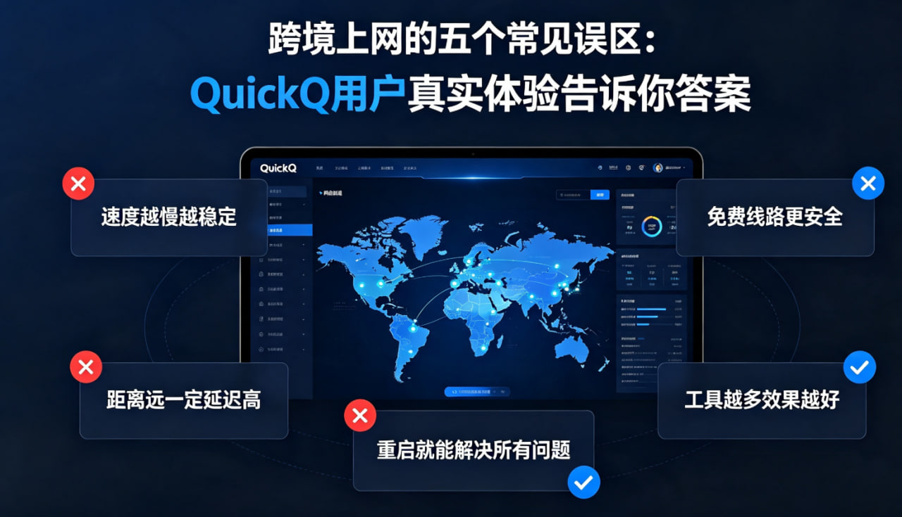 跨境上网的五个常见误区：QuickQ用户真实体验告诉你答案